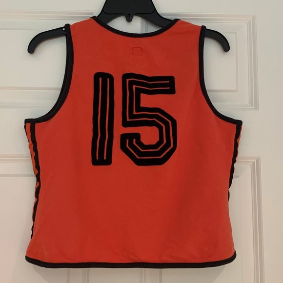 Retro 2004 Rare Adidas Orange Crop Top Tank Top - Picture 6 of 9